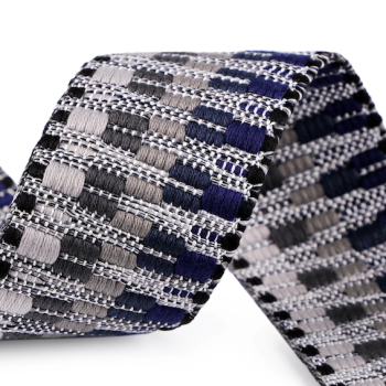 Gurtband Blau Grau - 50 mm